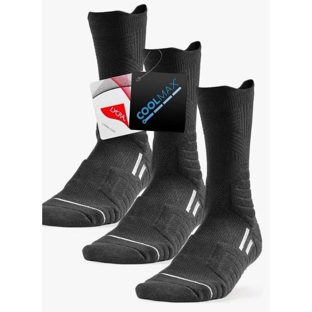 TRENDOUX Calf Running Socks Men Women, Compression Moisture Wicking Size L C264